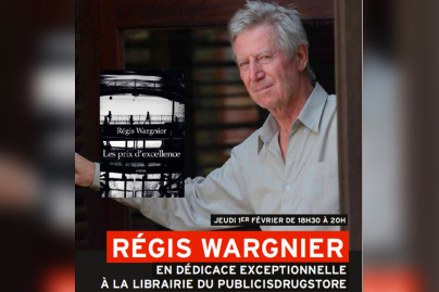 Régis Wargnier en dédicace au Publicis drugstore