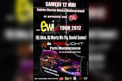 SOIREE HOUSE UNDERGROUND AU REDLIGHT PARIS EN PARTENARIAT AVEC RADIO FG