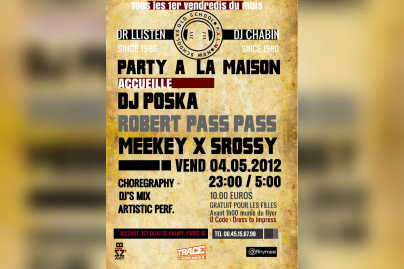 PARTY A LA MAISON "VINYLS LOVES VIDEOS" guest DJ POSKA !