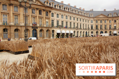 Gad Weil installe son Champ de Blés Place Vendôme