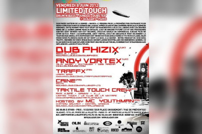 LIMITED TOUCH invite Dub Phizix, Andy Vortex et Traffx