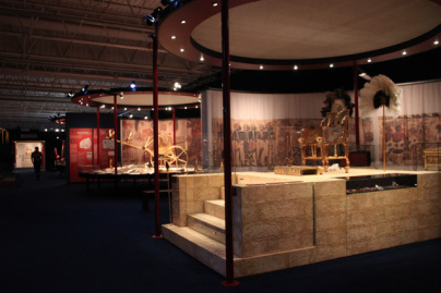 Vue générale de l'exposition Toutankhamon