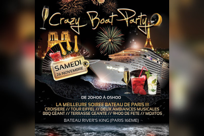 CRAZY BOAT PARTY CROISIERE TOUR EIFFEL