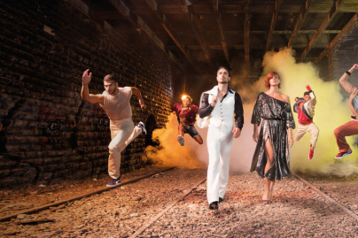 Disco soldes aux Galeries Lafayette avec Fauve Hautot 