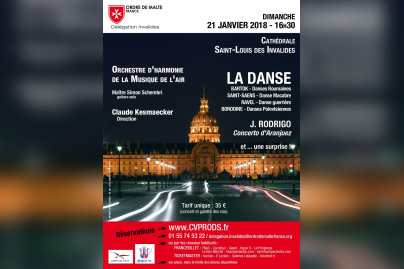 Concert de l'Orchestre d'harmonie de la musique de l'air aux Invalides