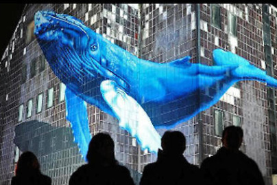 Expo à la gare Saint-Lazare : un mur digital !