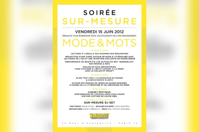 SUR MESURE Workshops : MODE & MOTS @ WANDERLUST