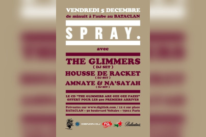 Soirée, Paris, Bataclan, Spray, House de Racket, Amnaye & Na’Sayah, Glimmers