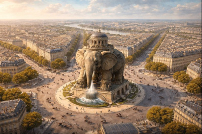 Le saviez-vous ? Il y a failli y avoir un éléphant à la place de l’Arc de Triomphe