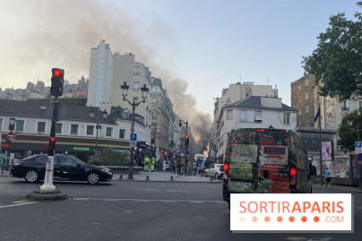 Incendie dans le 18e arrondissement : une voiture en flammes