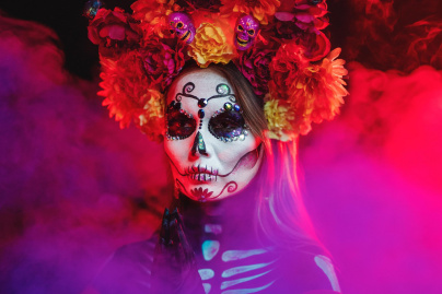 Halloween 2021 à Paris : Dia de Los Muertos sur un rooftop canon de Montmartre