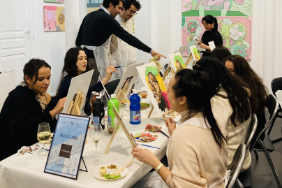 Drink & Paint : un afterwork peinture et dégustation de vin en compagnie d'un.e artiste à Paris ! 