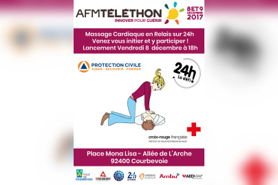 Téléthon 2017 : un relais de 24h de massage cardiaque à la Défense ! 