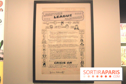 L’Art de DC Comics au Musée Art Ludique - planche Ligue des Justiciers