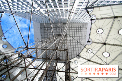 Réouverture du toit de la Grande Arche de La Défense