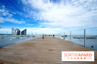 Réouverture du toit de la Grande Arche de La Défense