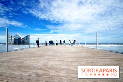 Réouverture du toit de la Grande Arche de La Défense