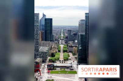 Réouverture du toit de la Grande Arche de La Défense
