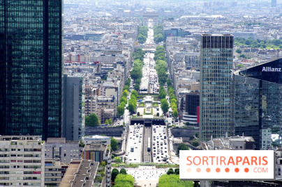 Réouverture du toit de la Grande Arche de La Défense