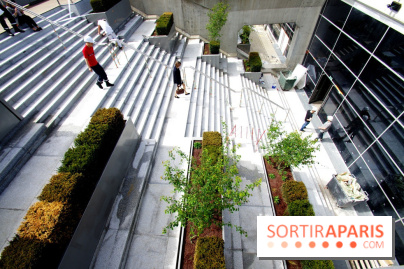 Réouverture du toit de la Grande Arche de La Défense