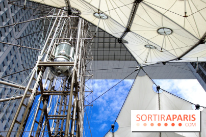 Réouverture du toit de la Grande Arche de La Défense