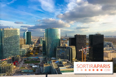 Réouverture du toit de la Grande Arche de La Défense