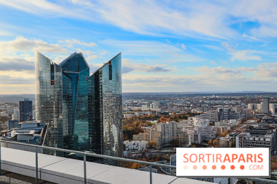 Réouverture du toit de la Grande Arche de La Défense
