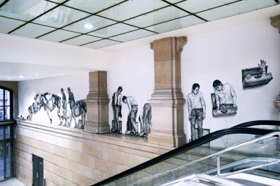 Une œuvre monumentale signée Levalet à la Gare Saint-Lazare