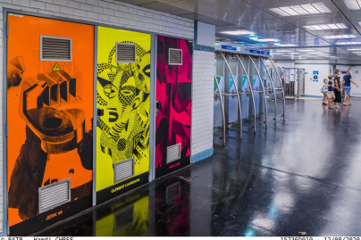 La RATP invite le collectif 9e Concept pour une œuvre street-art aux Invalides
