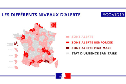Coronavirus : les différences entre zone alerte, alerte renforcée et alerte maximale