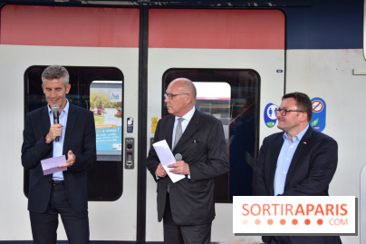 Inauguration du Train des Arts à la gare de l'est