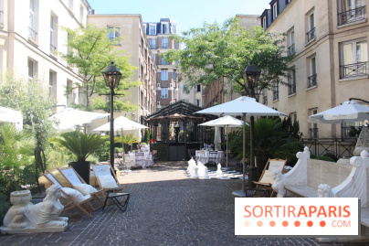 Le restaurant-terrasse des Jardins du Marais