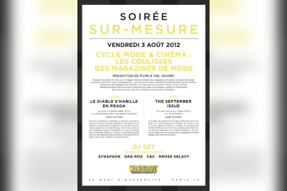 SUR-MESURE : CYCLE MODE ET CINEMA : LES COULISSES DES MAGAZINES DE MODE
