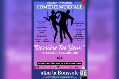 "Derrière tes yeux" : une comédie musicale à découvrir au Théâtre La Boussole à Paris