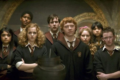 Harry Potter et le Prince de sang mêlé : Devon Murray, Afshan Azad, Shefali Chowdhury, Jessie Cave, Emma Watson, Rupert Grint, Alfred Enoch, Matthew Lewis