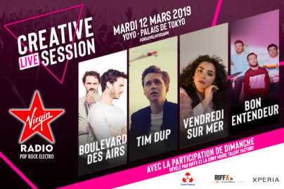 Creative Live Session by Virgin Radio au Yoyo avec Boulevard des Airs, Bon Entendeur… : invitations