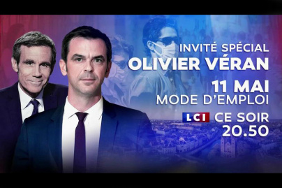 Olivier Véran, invité de David Pujadas pour une émission "11 mai mode d'emploi" ce soir sur TF1 et LCI