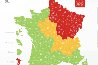 Coronavirus : Le bilan météo Covid, la carte de France par département au 3 mai