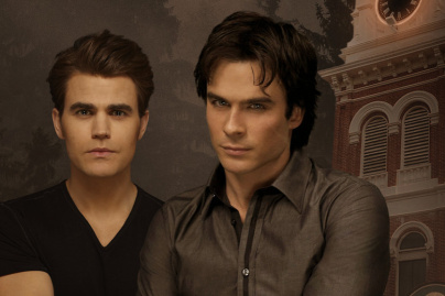 Ian Somerhalder et Paul Wesley, stars de Vampire Diaries, en rencontre à Paris en Octobre 2023