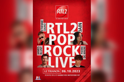 RTL2 organise son POP-ROCK LIVE au Trianon à Paris en octobre 2023