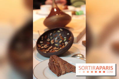 Bûche de Noël toupie du Shangri-La Paris 2017