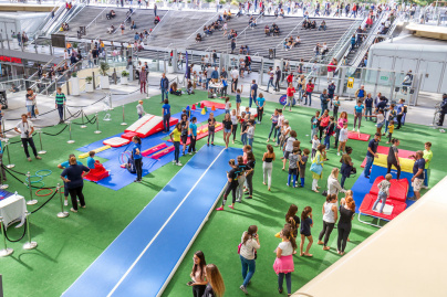 Animations gymniques au Forum des Halles 