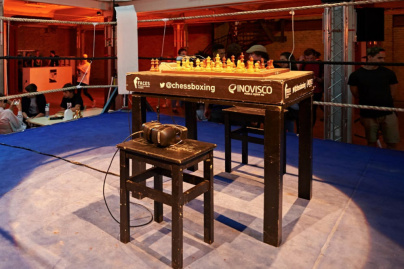 Combats de chessboxing au Cabaret Sauvage à Paris 