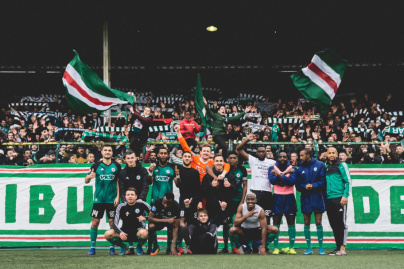 Red Star Bastia au stade Bauer en National 