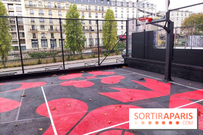 Le playground basket quai de Jemmapes rénové par la NBA et Foot Locker à Paris 
