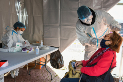 Coronavirus : un centre de dépistage installé à Aubervilliers en Seine-Saint-Denis 