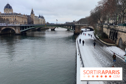 La Neige à Paris - quais de Seine