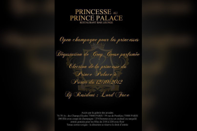 ???PRINCESSE AU PRINCE PALACE???               ?VENDREDI 05/10/2012 @ PRINCE PALACE 21H A 02H?