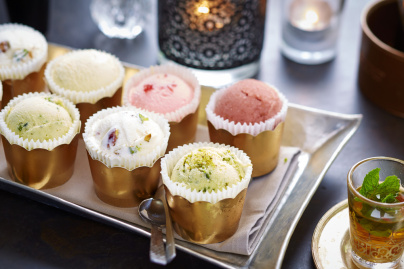 Salades et glaces estivales chez Noura