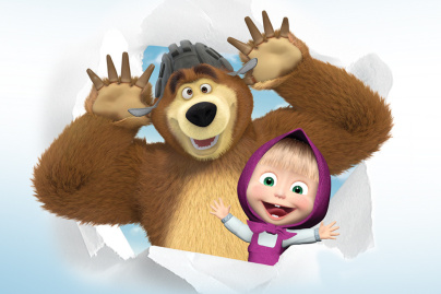 Les héros du dessin animé Masha et Michka débarquent à Aéroville